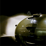An exact replica of the first nuclear weapon at the Smithsonian'n American History Museum.