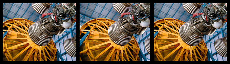 second stage engine of a Saturn 5 rocket